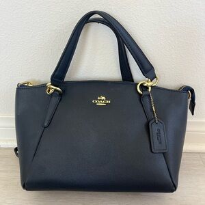 Coach Kelsey Satchel Crossbody Purse Dark Blue